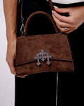 BAG 444 BROWN SUEDE