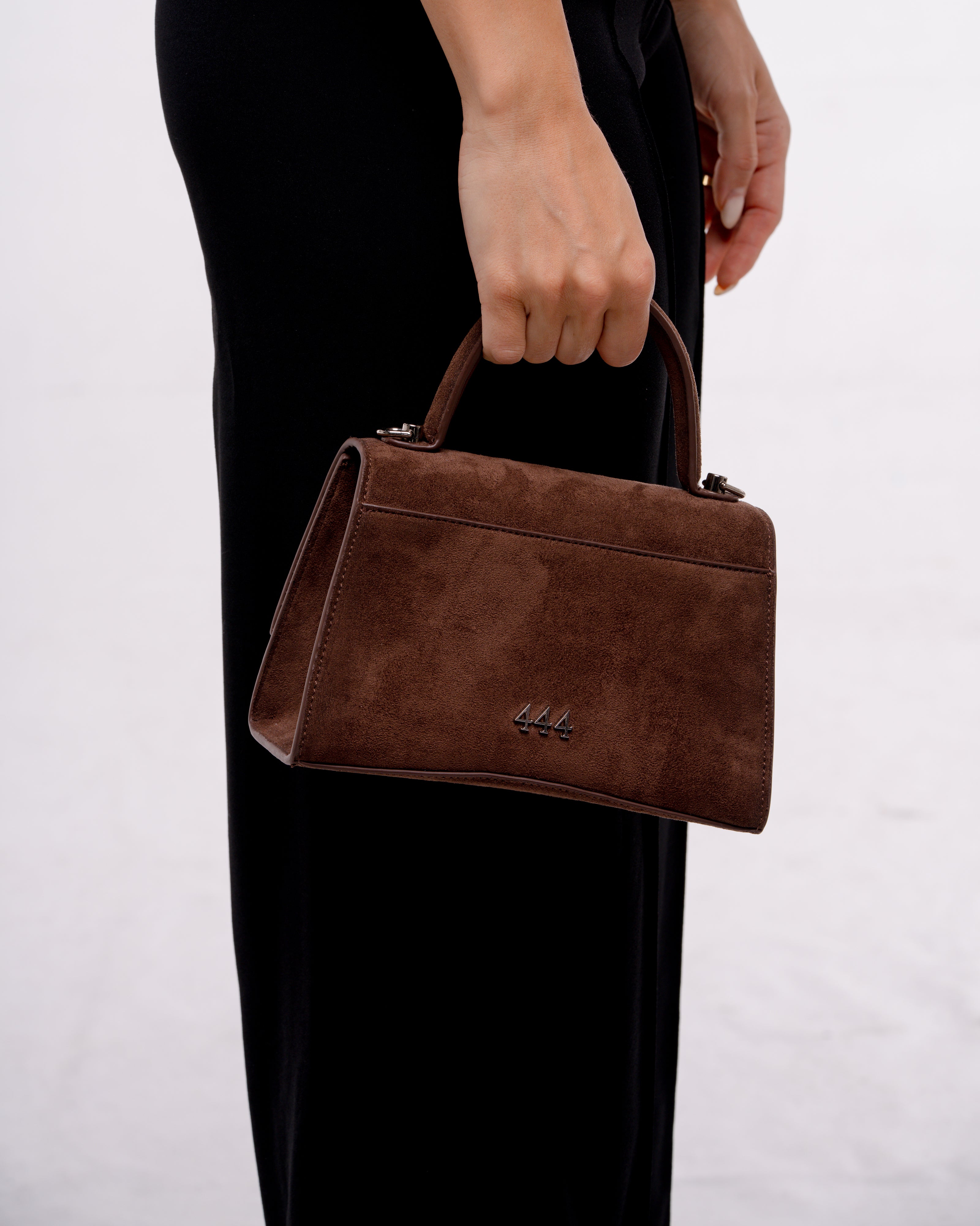 BAG 444 BROWN SUEDE