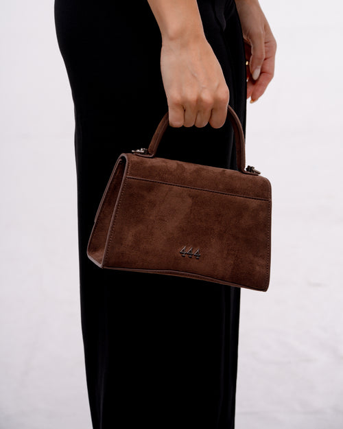 BAG 444 BROWN SUEDE